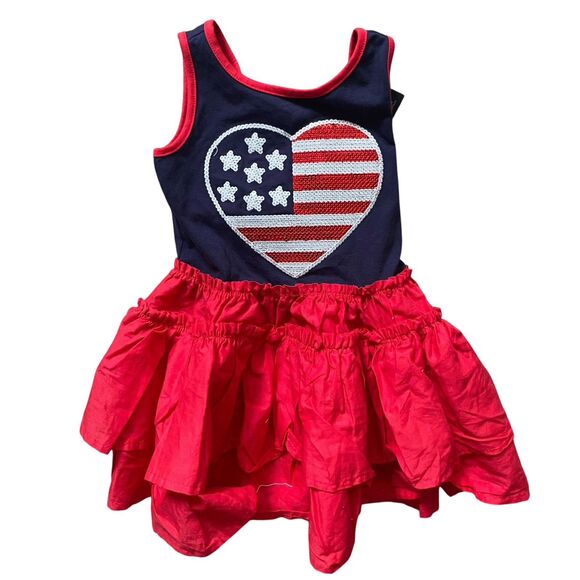 Cynthia Rowley Dress Toddler Girl 12 Months US Flag - Picture 1 of 7